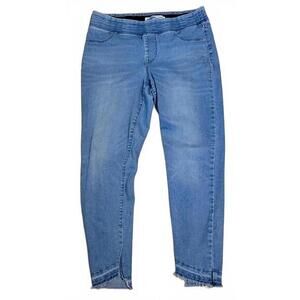 Old Navy Medium Wash Raw Hem Pull On Jegging‎ Size 12